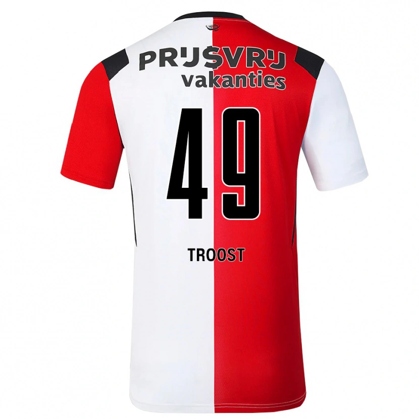 Danxen Herren Tein Troost #49 Rot Weiß Schwarz Heimtrikot Trikot 2026/27 T-Shirt