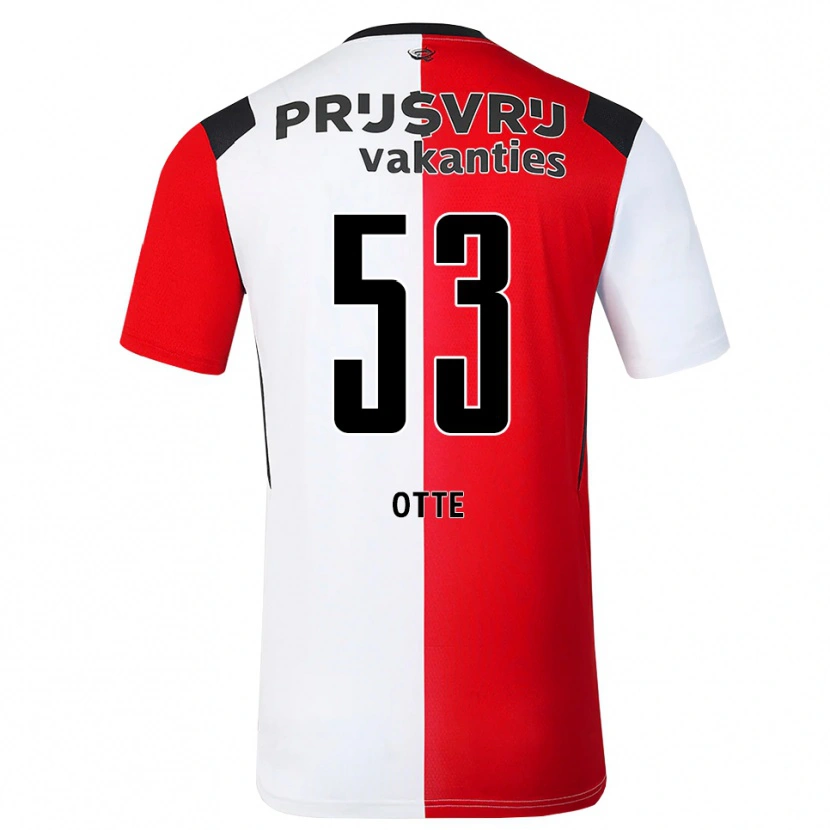 Danxen Herren Björn Otte #53 Rot Weiß Schwarz Heimtrikot Trikot 2026/27 T-Shirt