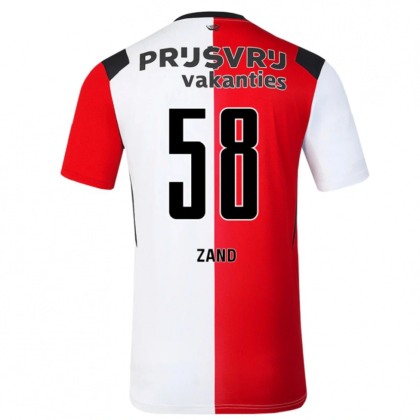 Danxen Herren Shiloht Zand #58 Rot Weiß Schwarz Heimtrikot Trikot 2026/27 T-Shirt