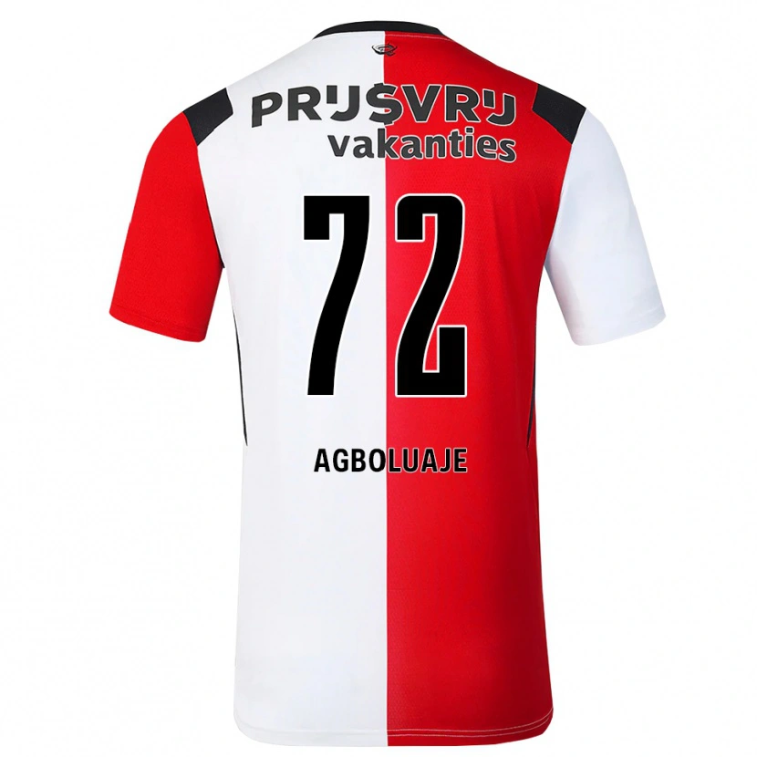 Danxen Herren Hakeem Agboluaje #72 Rot Weiß Schwarz Heimtrikot Trikot 2026/27 T-Shirt