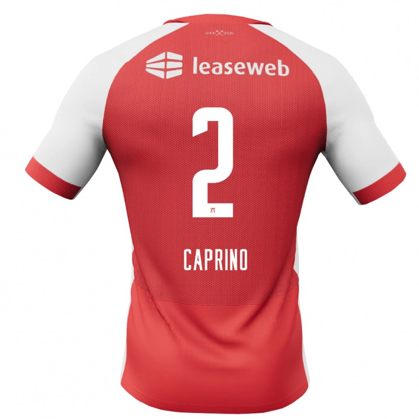 Danxen Herren Ginia Caprino #2 Rot Weiß Schwarz Heimtrikot Trikot 2026/27 T-Shirt