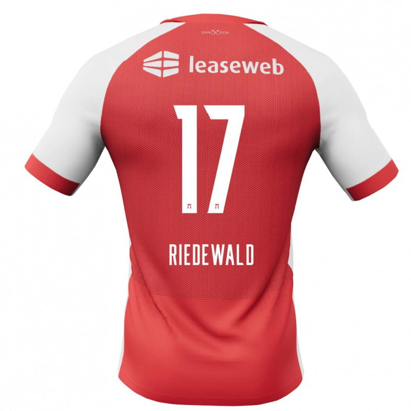 Danxen Herren Kenzo Riedewald #17 Rot Weiß Schwarz Heimtrikot Trikot 2026/27 T-Shirt