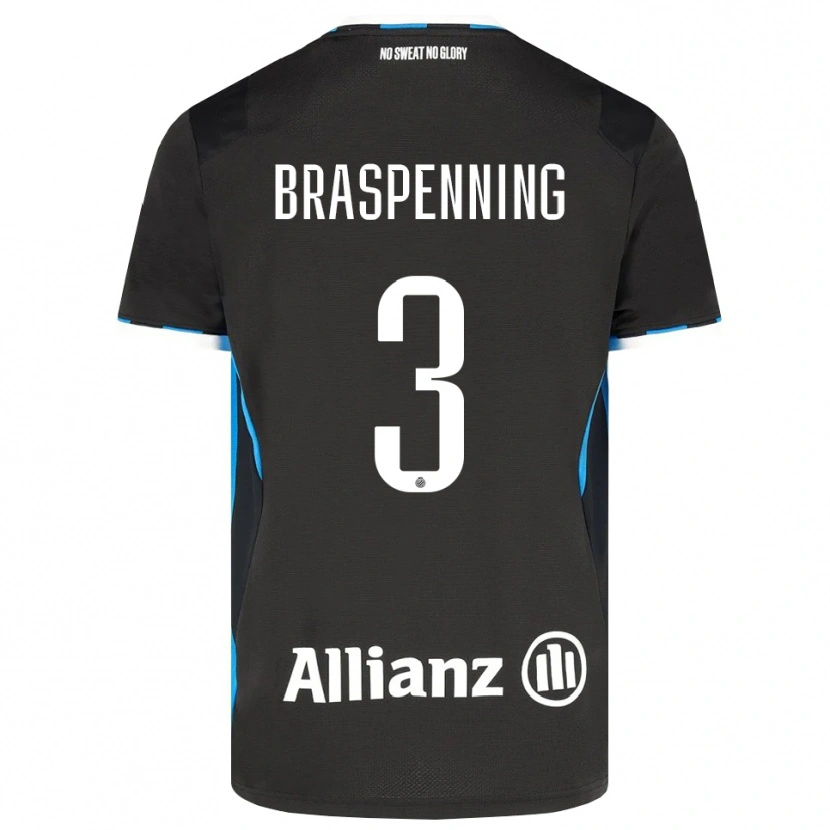 Danxen Herren Daan Braspenning #3 Schwarz Rot Blau Heimtrikot Trikot 2026/27 T-Shirt
