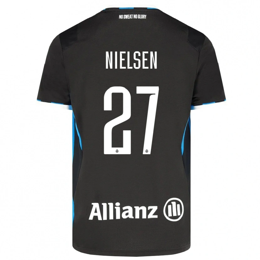 Danxen Herren Casper Nielsen #27 Schwarz Rot Blau Heimtrikot Trikot 2026/27 T-Shirt