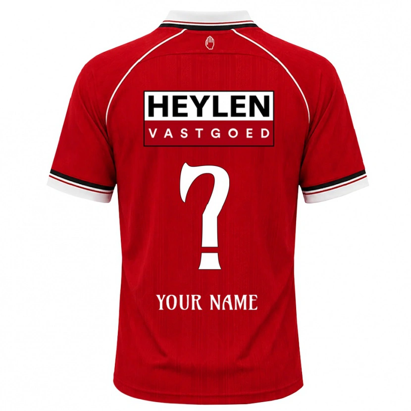Danxen Herren Ihren Namen #0 Rot Weiß Schwarz Heimtrikot Trikot 2026/27 T-Shirt