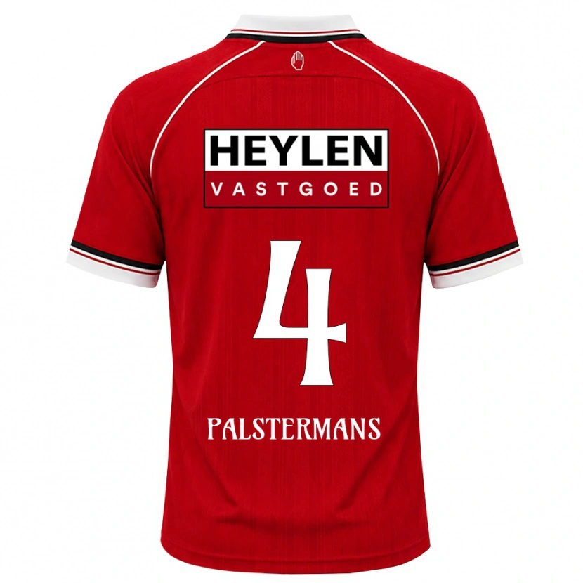 Danxen Herren Jasper Palstermans #4 Rot Weiß Schwarz Heimtrikot Trikot 2026/27 T-Shirt