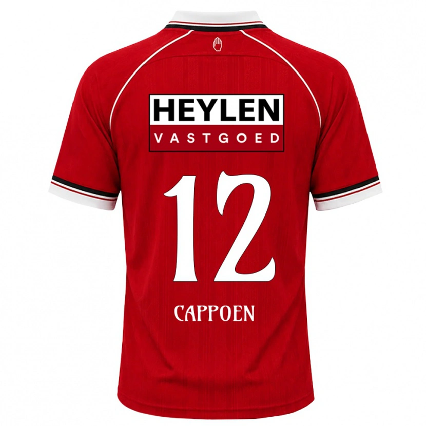 Danxen Herren Logan Cappoen #12 Rot Weiß Schwarz Heimtrikot Trikot 2026/27 T-Shirt