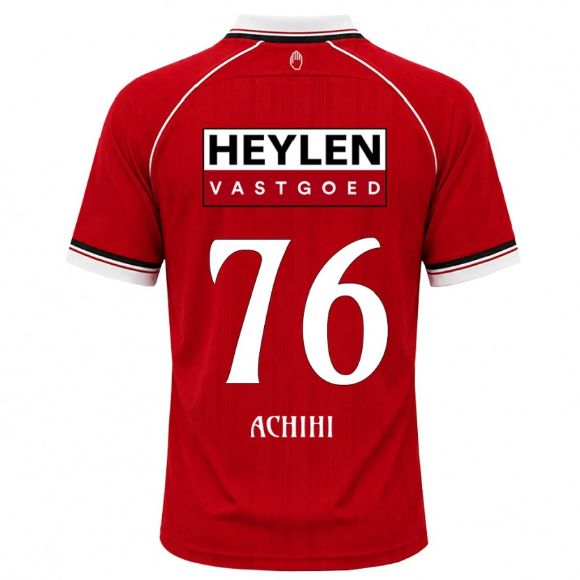 Danxen Herren Orseer Achihi #76 Rot Weiß Schwarz Heimtrikot Trikot 2026/27 T-Shirt