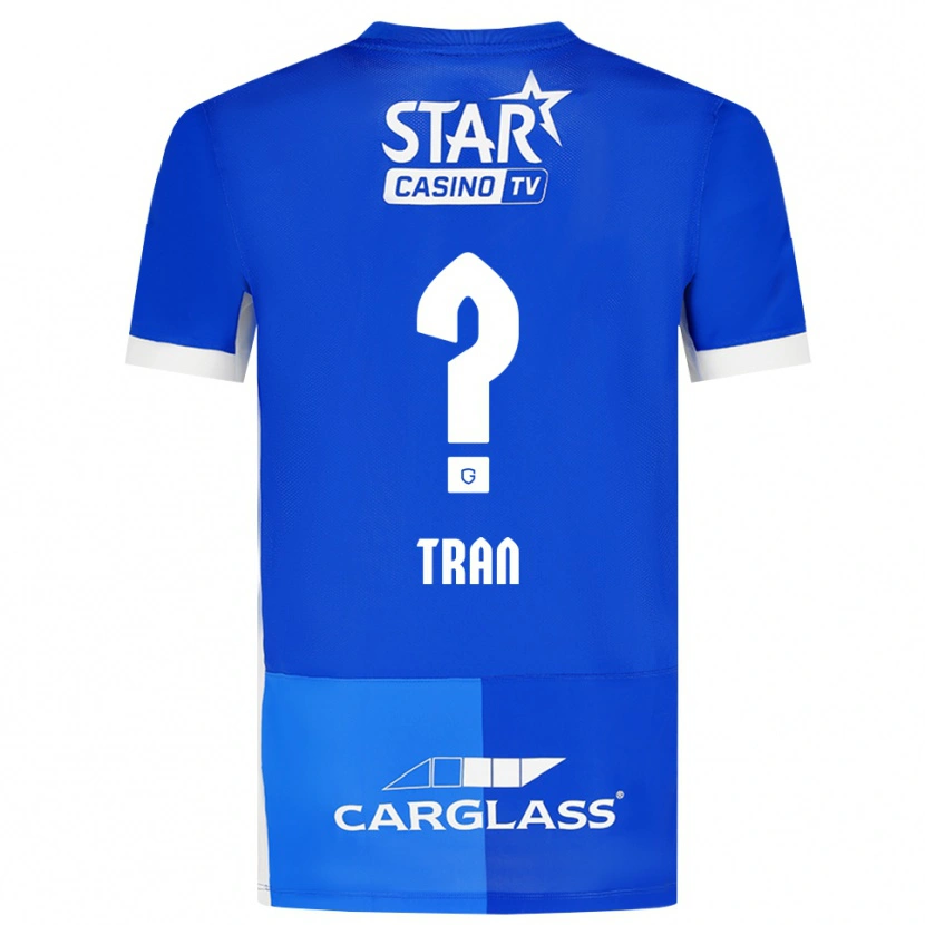 Danxen Herren Lenn-Minh Tran #0 Mittelblau Königlichblau Weiß Heimtrikot Trikot 2026/27 T-Shirt