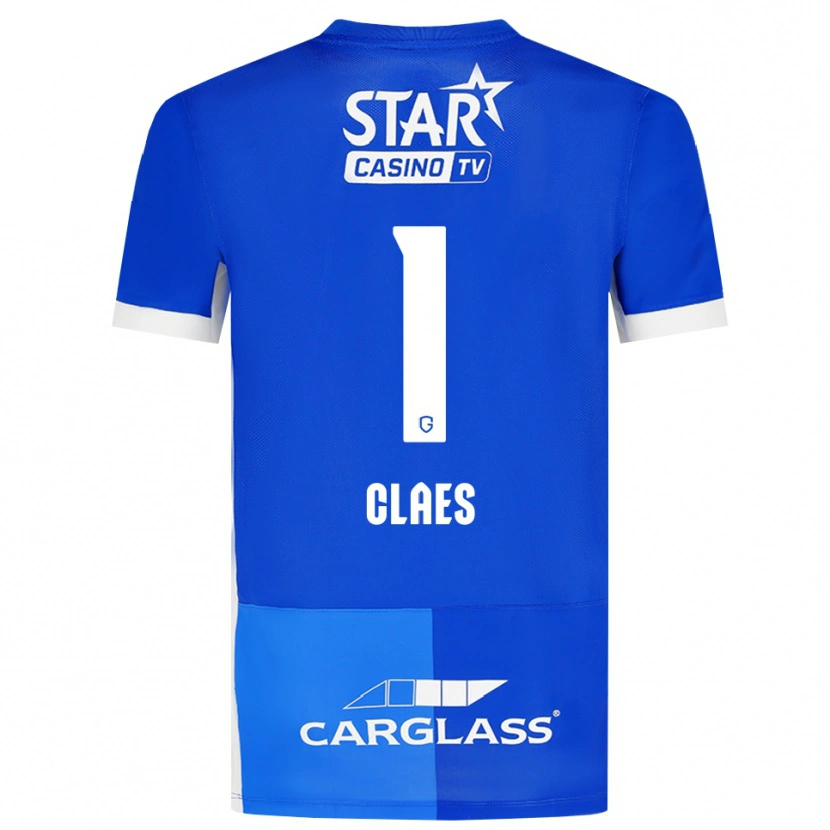 Danxen Herren Mirthe Claes #1 Mittelblau Königlichblau Weiß Heimtrikot Trikot 2026/27 T-Shirt