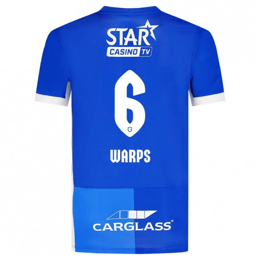 Danxen Herren Isa Warps #6 Mittelblau Königlichblau Weiß Heimtrikot Trikot 2026/27 T-Shirt