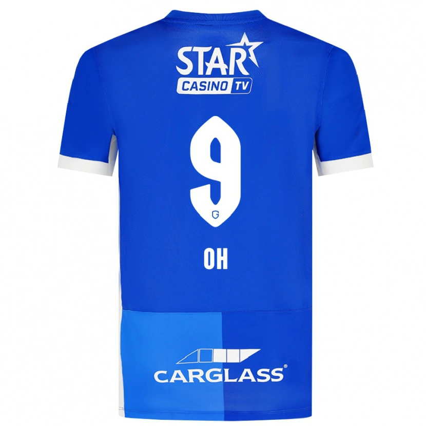 Danxen Herren Hyeon-Gyu Oh #9 Mittelblau Königlichblau Weiß Heimtrikot Trikot 2026/27 T-Shirt