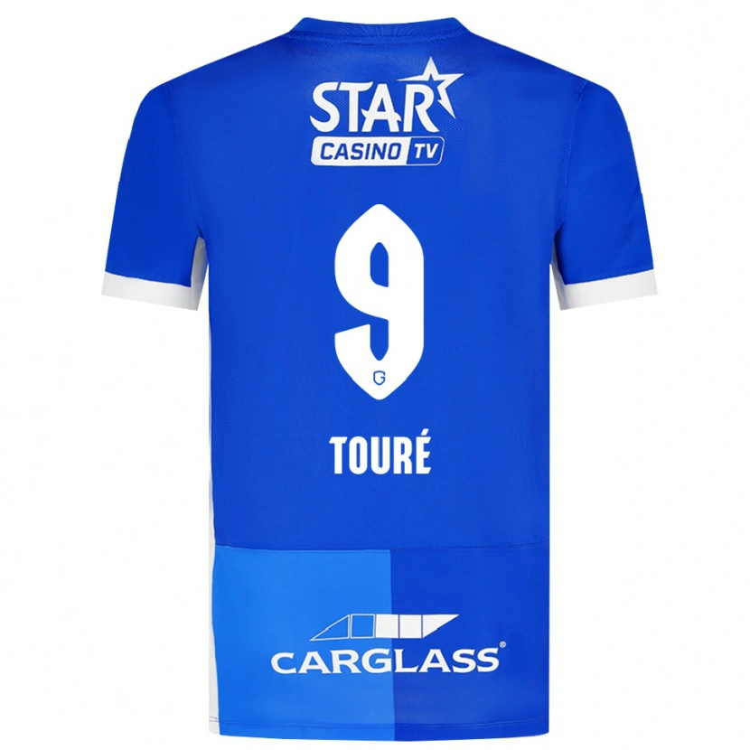 Danxen Herren Saïdou Touré #9 Mittelblau Königlichblau Weiß Heimtrikot Trikot 2026/27 T-Shirt