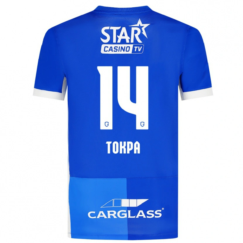 Danxen Herren Winner Tokpa #14 Mittelblau Königlichblau Weiß Heimtrikot Trikot 2026/27 T-Shirt