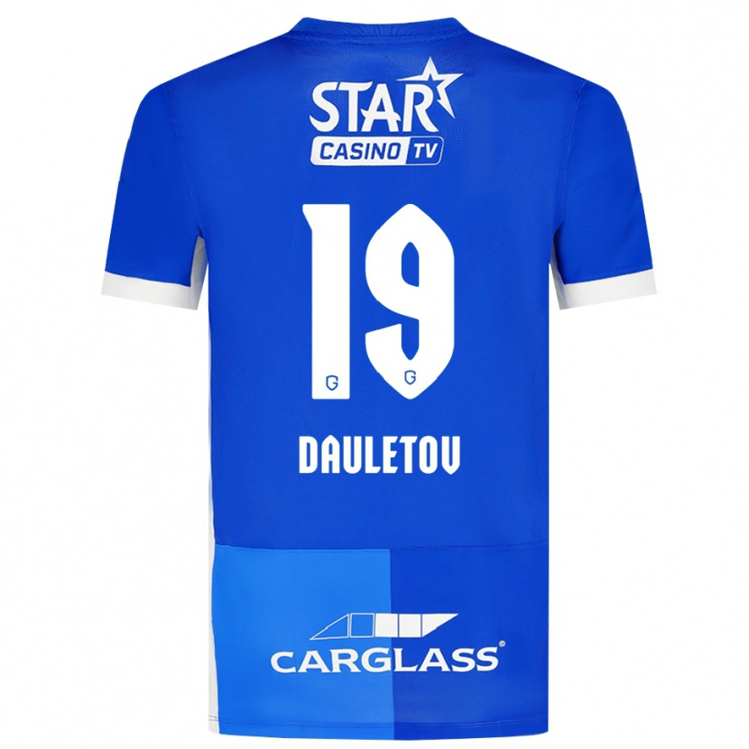 Danxen Herren Shakhmurat Dauletov #19 Mittelblau Königlichblau Weiß Heimtrikot Trikot 2026/27 T-Shirt