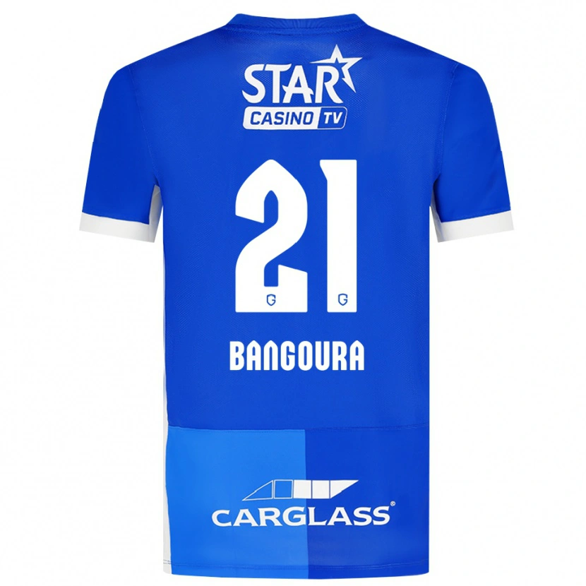Danxen Herren Ibrahima Sory Bangoura #21 Mittelblau Königlichblau Weiß Heimtrikot Trikot 2026/27 T-Shirt