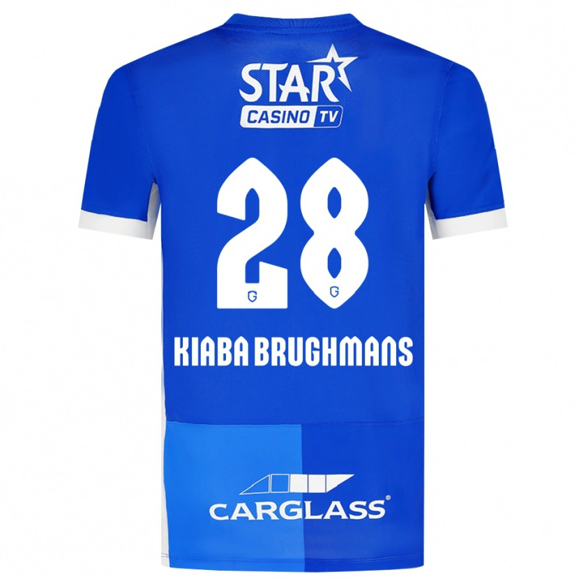 Danxen Herren Lucca Brughmans #28 Mittelblau Königlichblau Weiß Heimtrikot Trikot 2026/27 T-Shirt