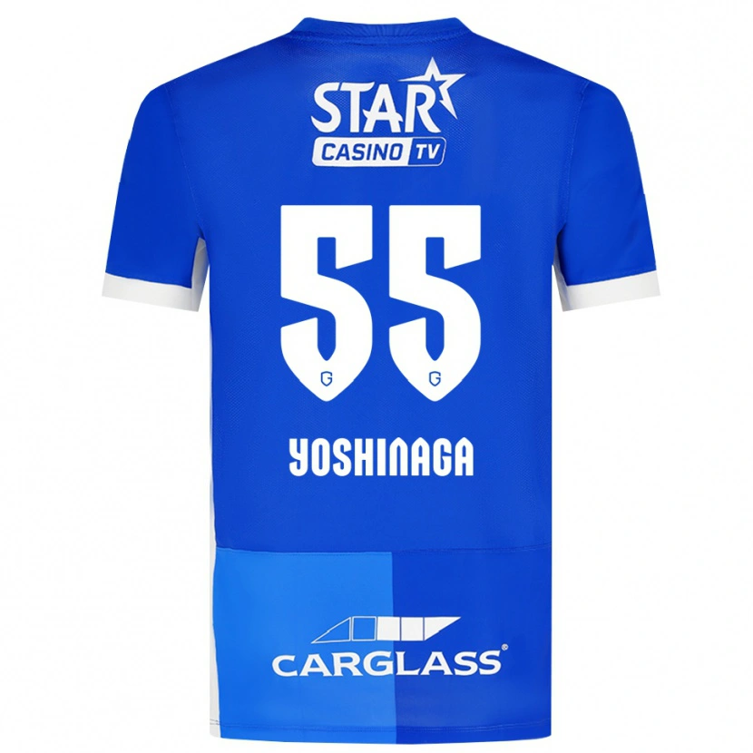 Danxen Herren Yumeki Yoshinaga #55 Mittelblau Königlichblau Weiß Heimtrikot Trikot 2026/27 T-Shirt