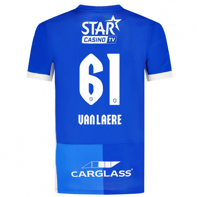 Danxen Herren Daan Van Laere #61 Mittelblau Königlichblau Weiß Heimtrikot Trikot 2026/27 T-Shirt