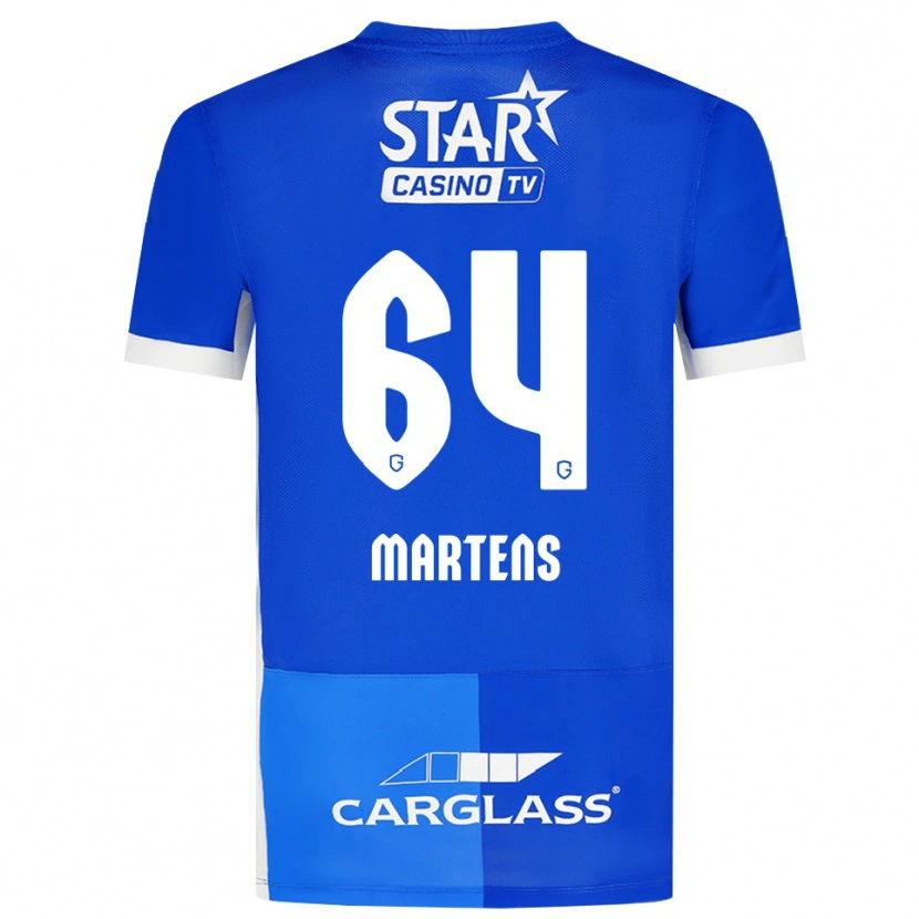 Danxen Herren Nolan Martens #64 Mittelblau Königlichblau Weiß Heimtrikot Trikot 2026/27 T-Shirt