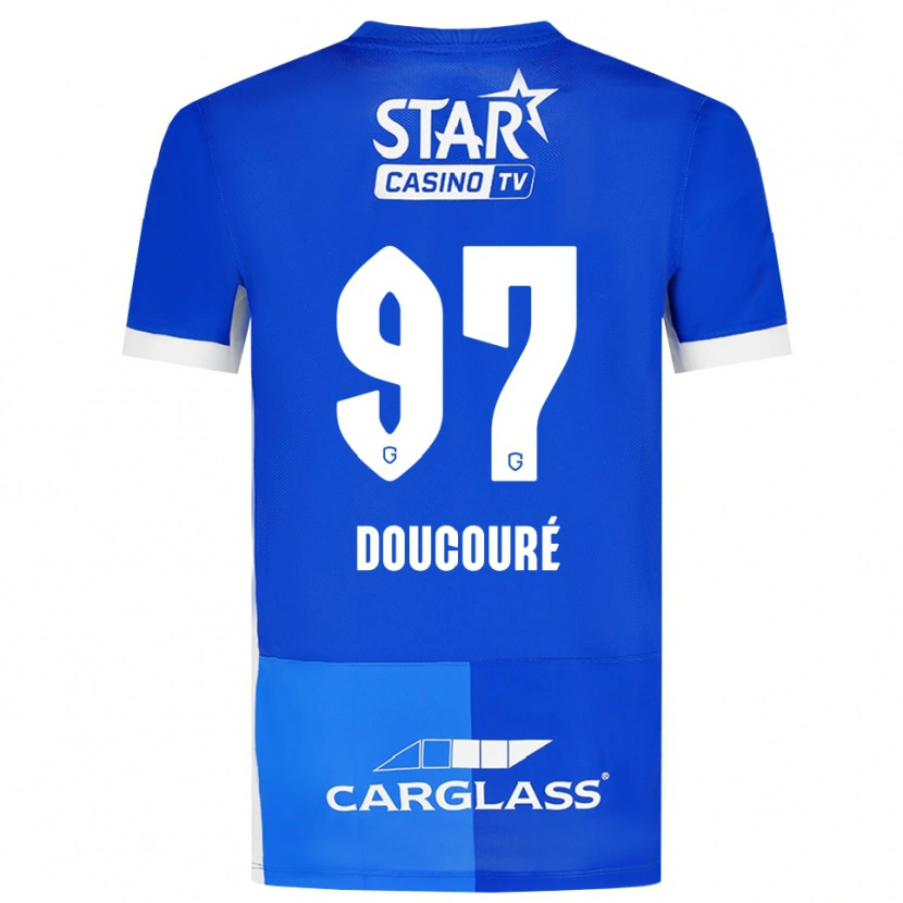 Danxen Herren Emile Doucouré #97 Mittelblau Königlichblau Weiß Heimtrikot Trikot 2026/27 T-Shirt