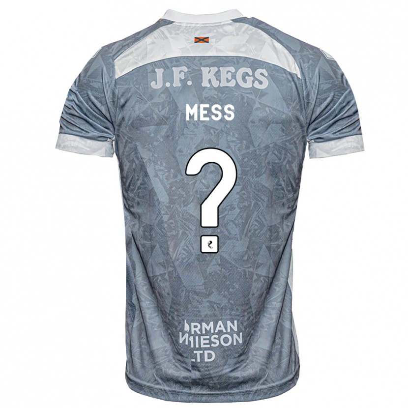 Danxen Herren Oliver Mess #0 Hellgrau Auswärtstrikot Trikot 2026/27 T-Shirt