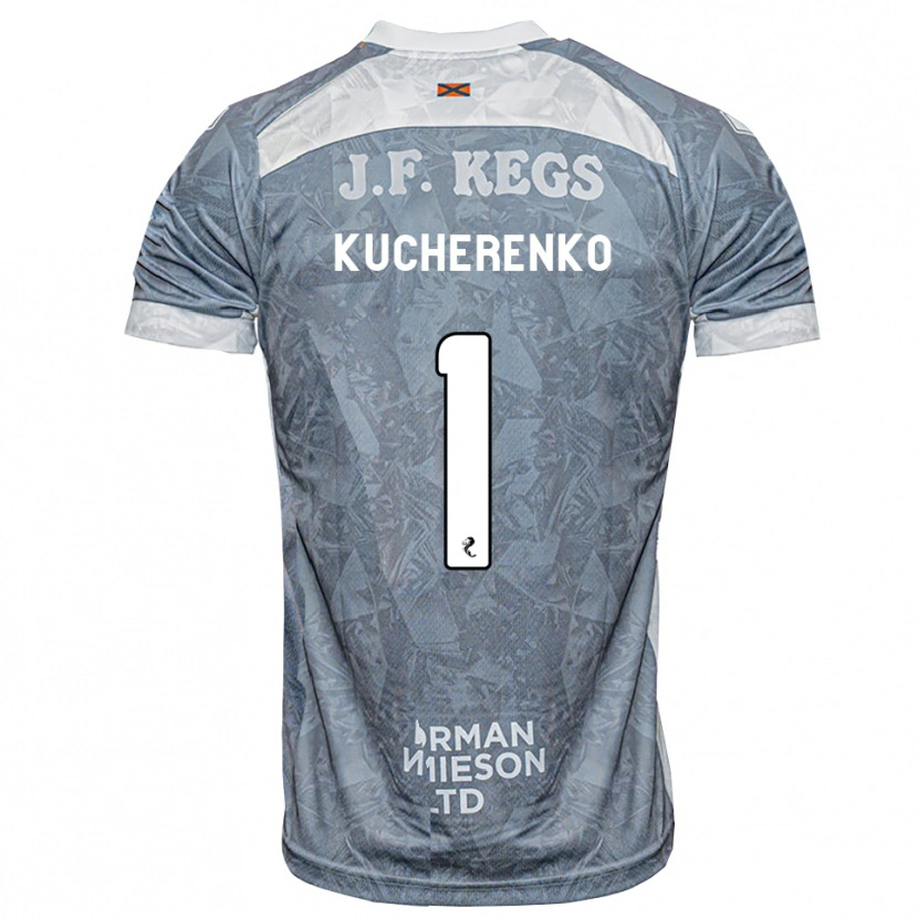 Danxen Herren Yevgeniy Kucherenko #1 Hellgrau Auswärtstrikot Trikot 2026/27 T-Shirt