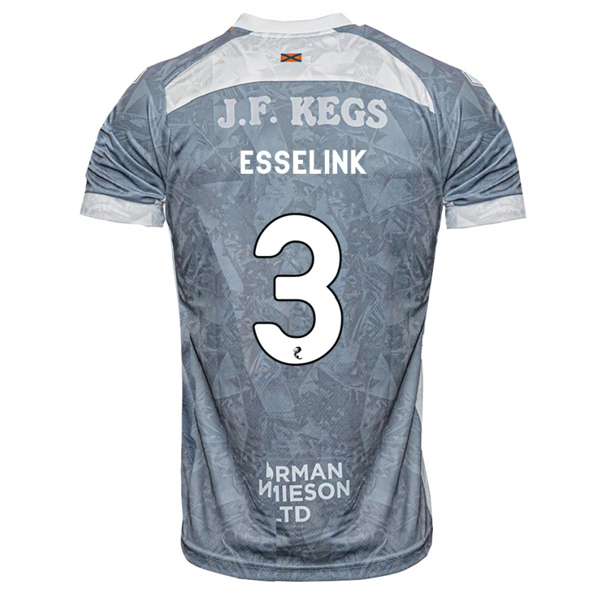 Danxen Herren Bert Esselink #3 Hellgrau Auswärtstrikot Trikot 2026/27 T-Shirt