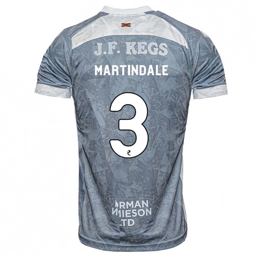 Danxen Herren Amilie Martindale #3 Hellgrau Auswärtstrikot Trikot 2026/27 T-Shirt