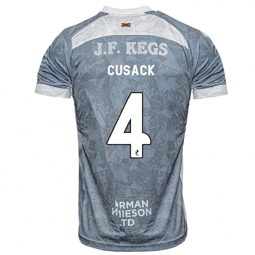 Danxen Herren Abbie Cusack #4 Hellgrau Auswärtstrikot Trikot 2026/27 T-Shirt