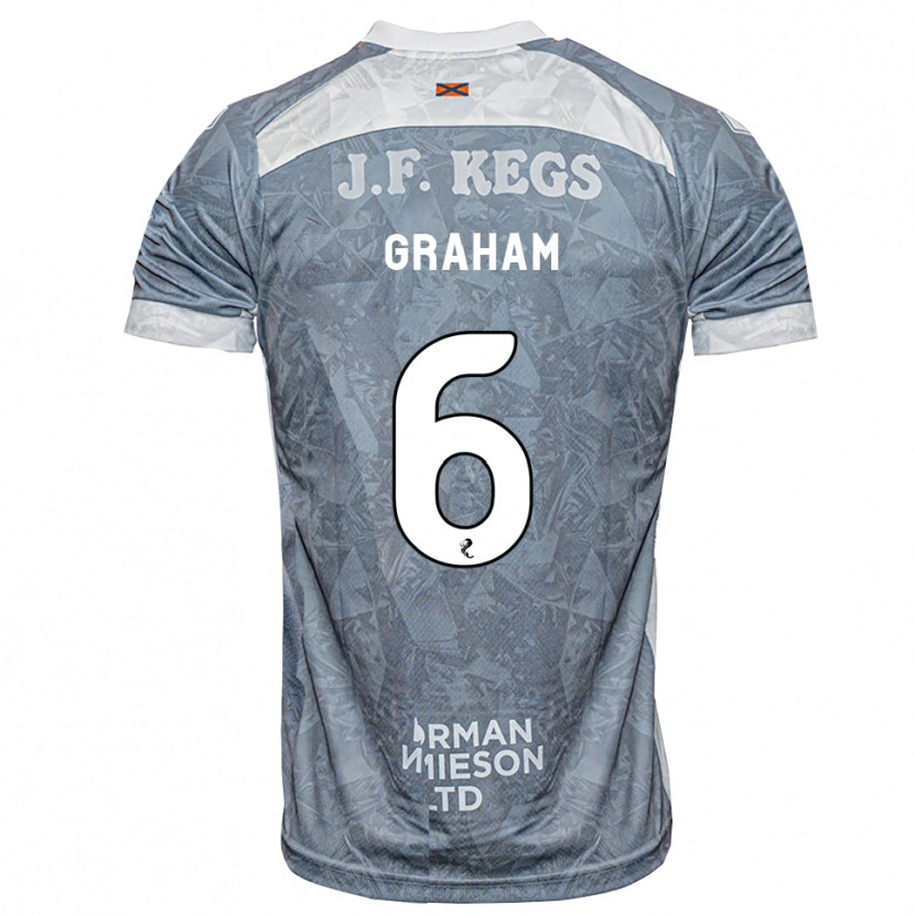 Danxen Herren Ross Graham #6 Hellgrau Auswärtstrikot Trikot 2026/27 T-Shirt