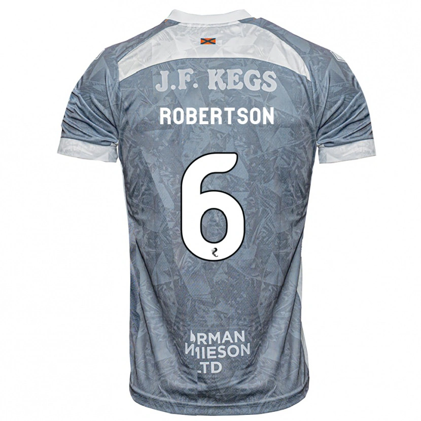 Danxen Herren Ashley Robertson #6 Hellgrau Auswärtstrikot Trikot 2026/27 T-Shirt