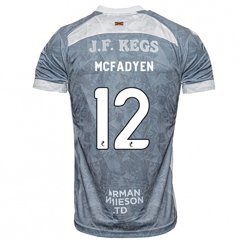 Danxen Herren Stacey Mcfadyen #12 Hellgrau Auswärtstrikot Trikot 2026/27 T-Shirt