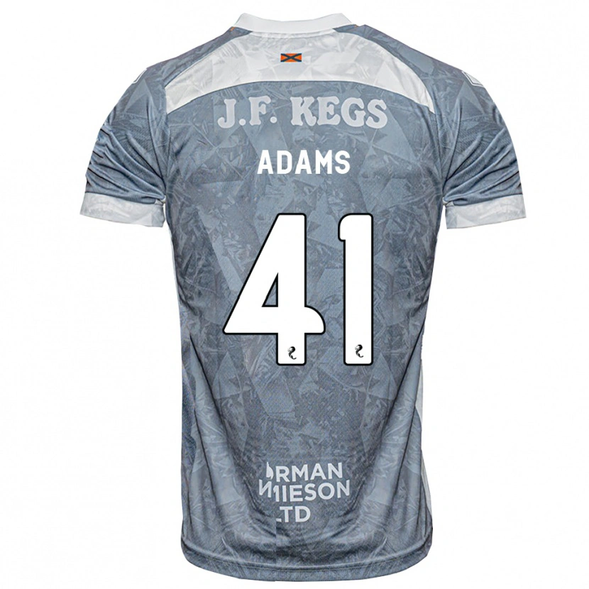 Danxen Herren Ruairidh Adams #41 Hellgrau Auswärtstrikot Trikot 2026/27 T-Shirt