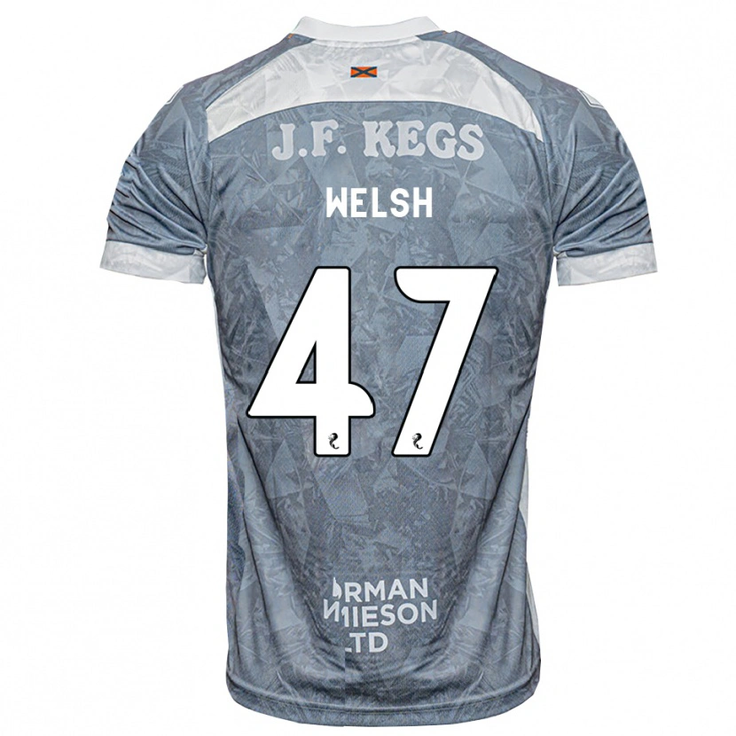 Danxen Herren Harry Welsh #47 Hellgrau Auswärtstrikot Trikot 2026/27 T-Shirt