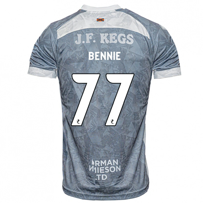 Danxen Herren Daniel Bennie #77 Hellgrau Auswärtstrikot Trikot 2026/27 T-Shirt