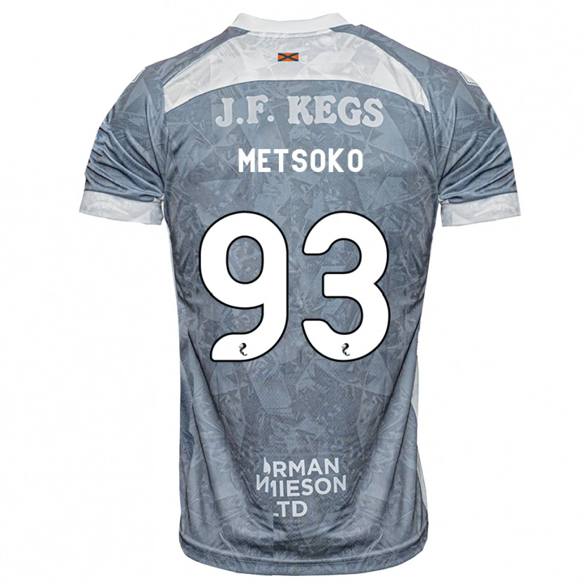 Danxen Herren Idjessi Metsoko #93 Hellgrau Auswärtstrikot Trikot 2026/27 T-Shirt