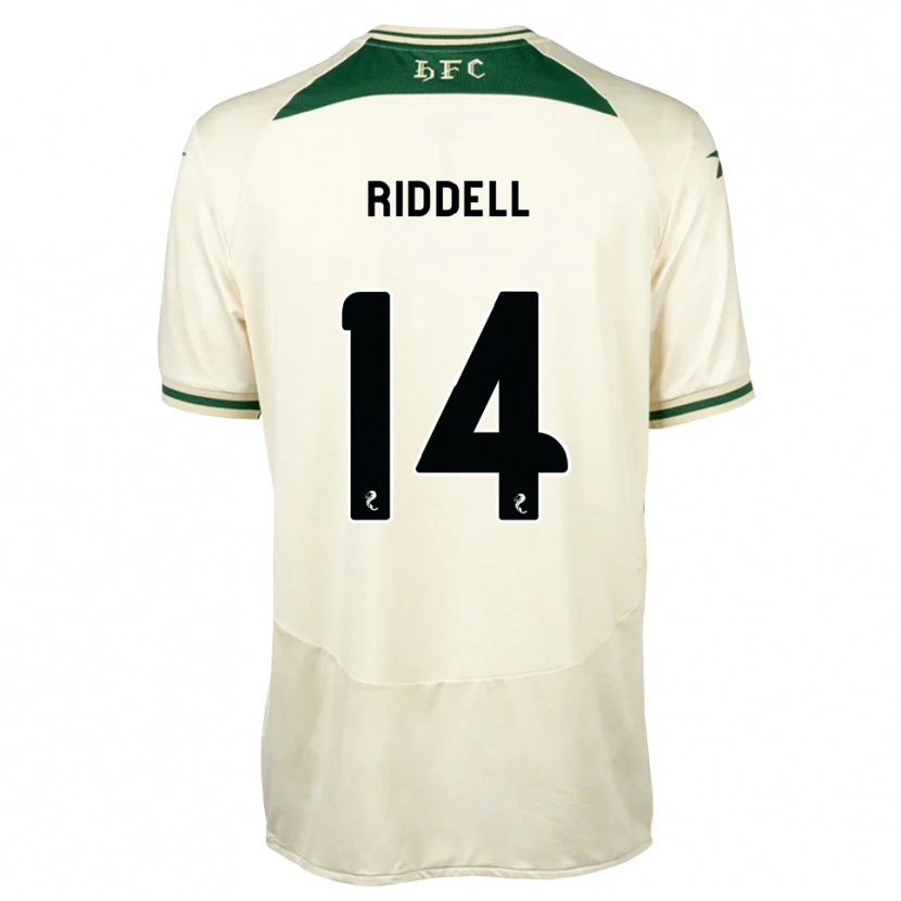 Danxen Herren Jaden Riddell #14 Weiß Waldgrün Auswärtstrikot Trikot 2026/27 T-Shirt