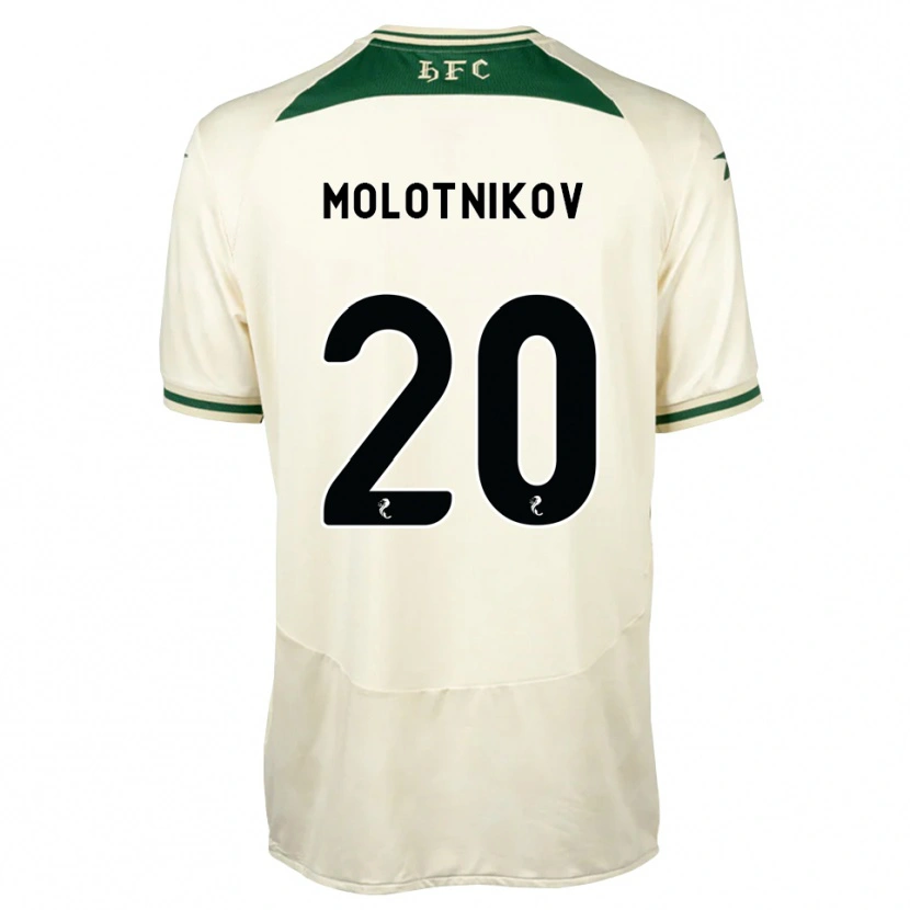 Danxen Herren Rudi Molotnikov #20 Weiß Waldgrün Auswärtstrikot Trikot 2026/27 T-Shirt