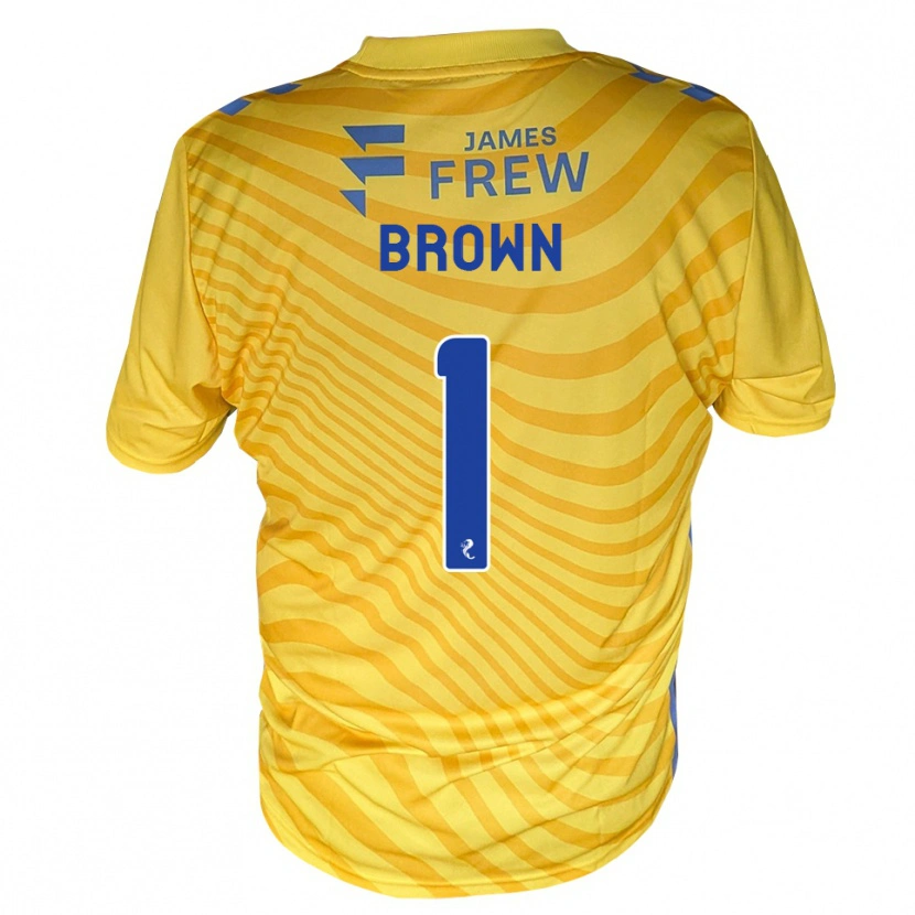Danxen Herren Dylan Brown #1 Königsblau Gelb Auswärtstrikot Trikot 2026/27 T-Shirt