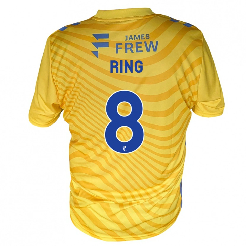 Danxen Herren Erik Ring #8 Königsblau Gelb Auswärtstrikot Trikot 2026/27 T-Shirt