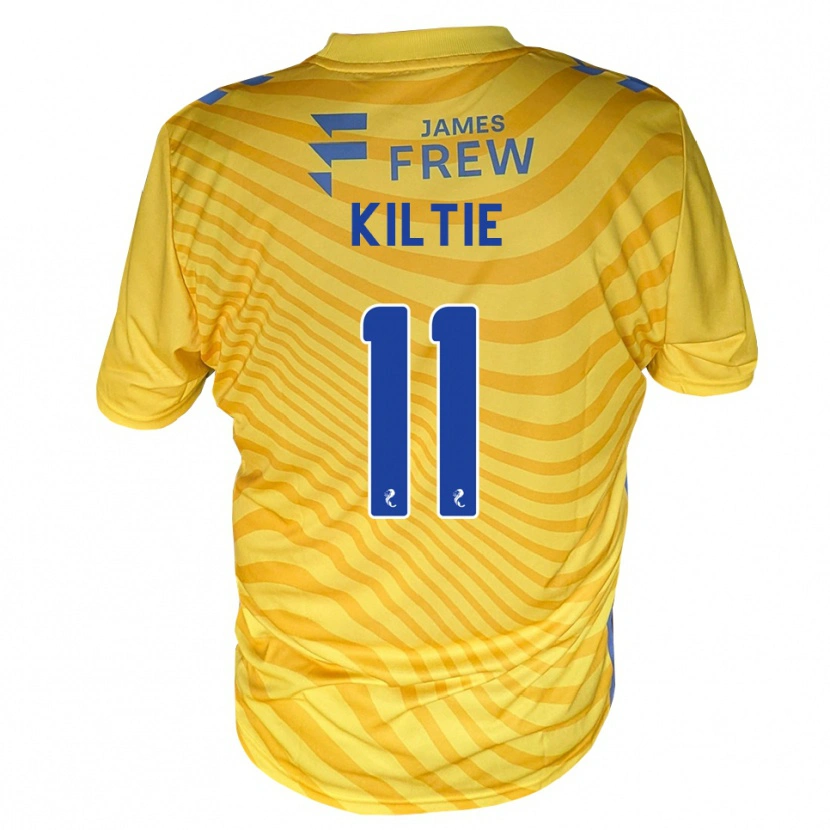 Danxen Herren Greg Kiltie #11 Königsblau Gelb Auswärtstrikot Trikot 2026/27 T-Shirt