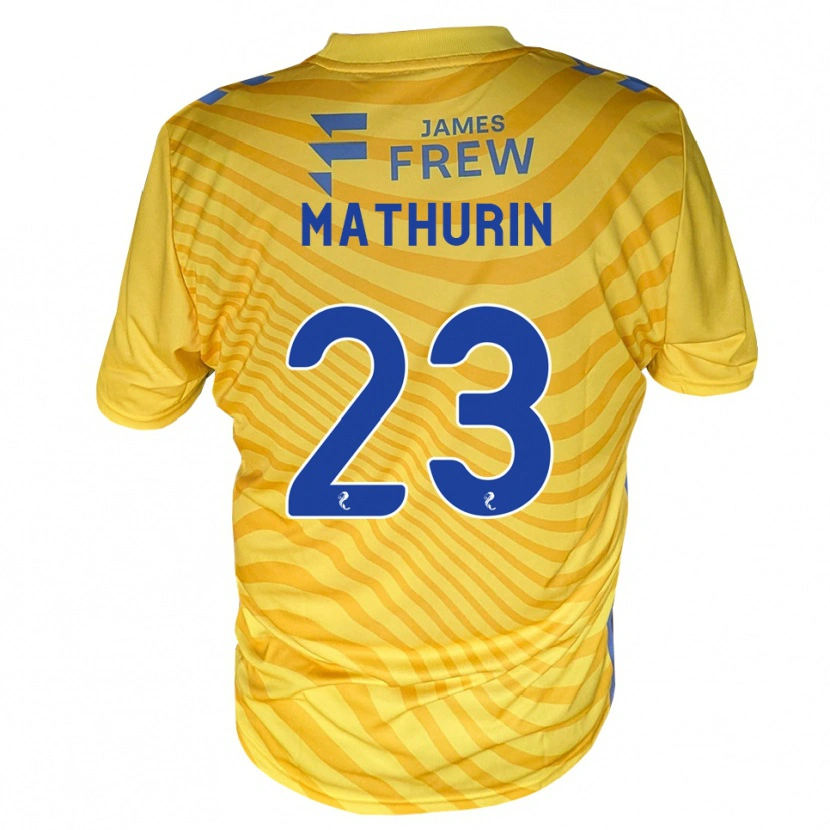 Danxen Herren Roshaun Mathurin #23 Königsblau Gelb Auswärtstrikot Trikot 2026/27 T-Shirt
