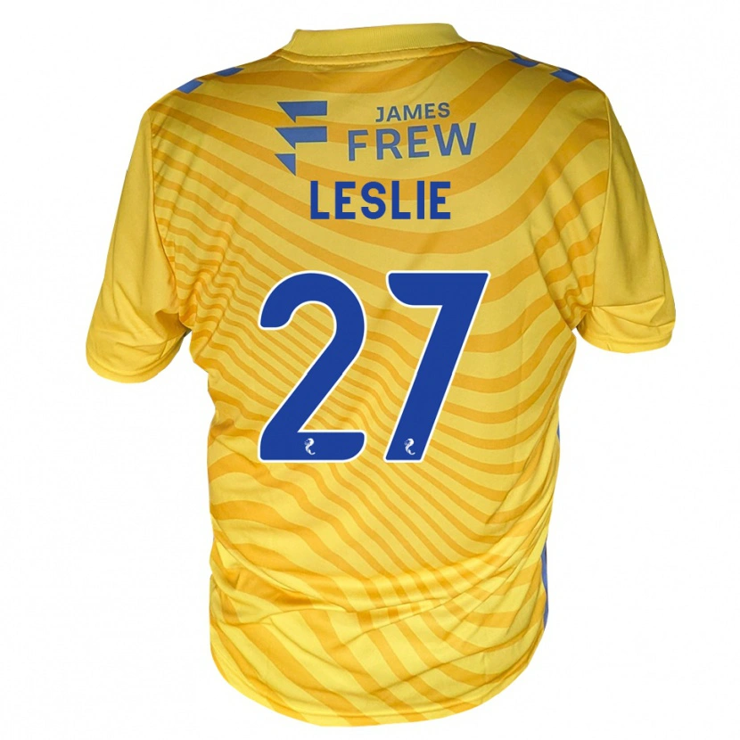 Danxen Herren Kian Leslie #27 Königsblau Gelb Auswärtstrikot Trikot 2026/27 T-Shirt