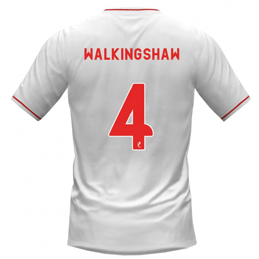 Danxen Herren Rachel Walkingshaw #4 Weiß Rot Auswärtstrikot Trikot 2026/27 T-Shirt
