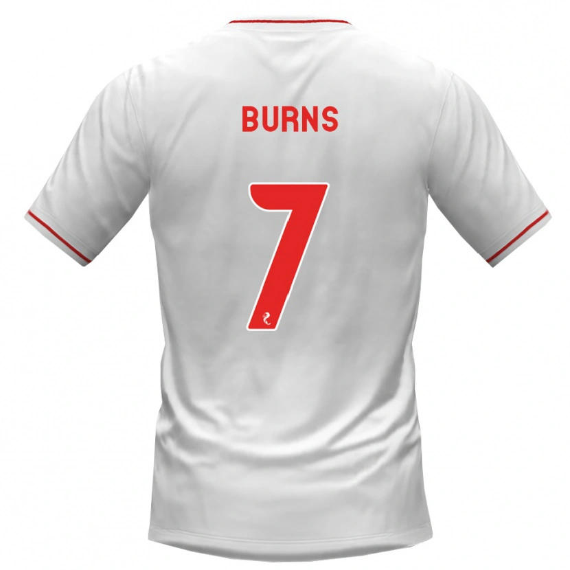Danxen Herren Erin Burns #7 Weiß Rot Auswärtstrikot Trikot 2026/27 T-Shirt