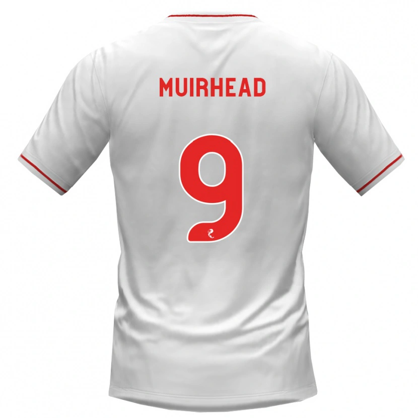 Danxen Herren Robbie Muirhead #9 Weiß Rot Auswärtstrikot Trikot 2026/27 T-Shirt
