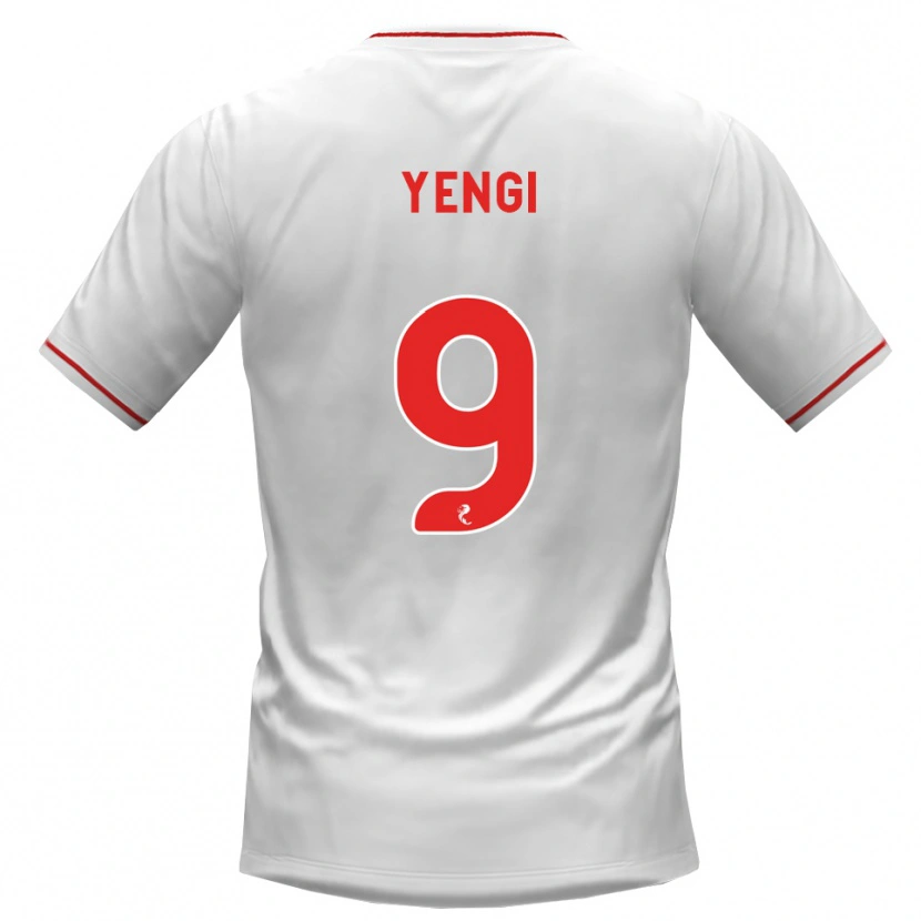 Danxen Herren Tete Yengi #9 Weiß Rot Auswärtstrikot Trikot 2026/27 T-Shirt