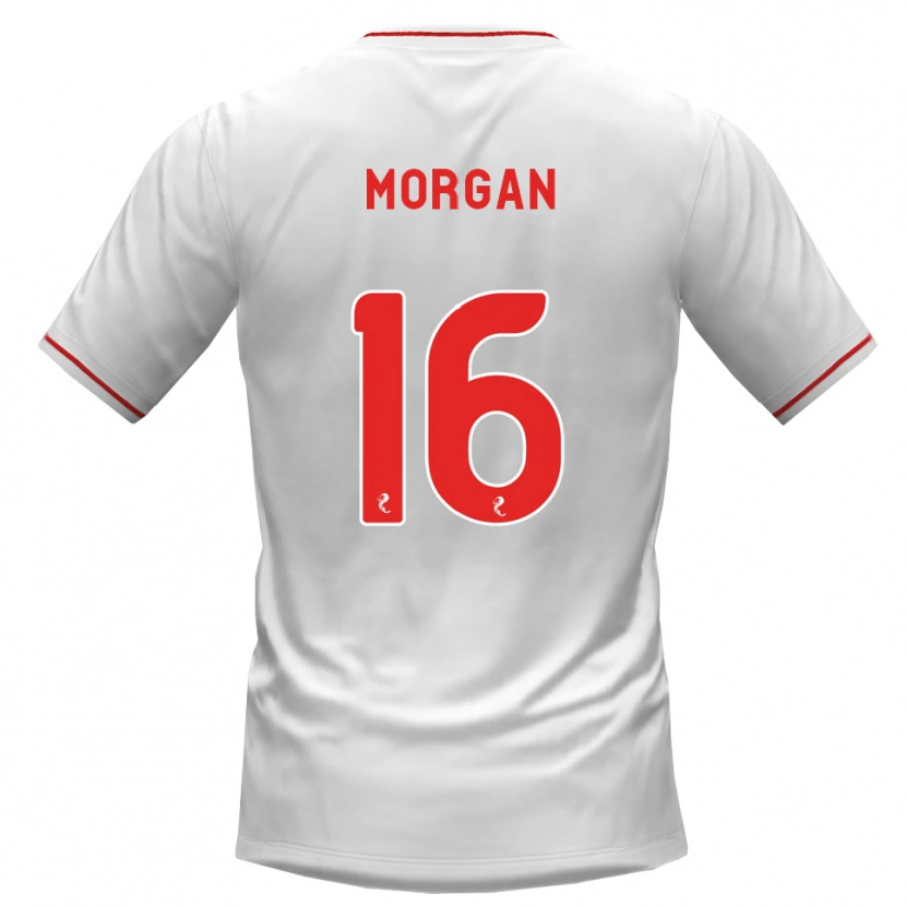Danxen Herren Briony Morgan #16 Weiß Rot Auswärtstrikot Trikot 2026/27 T-Shirt