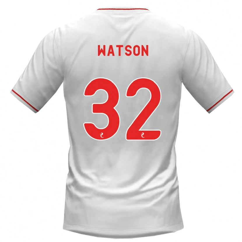 Danxen Herren Ashley Watson #32 Weiß Rot Auswärtstrikot Trikot 2026/27 T-Shirt